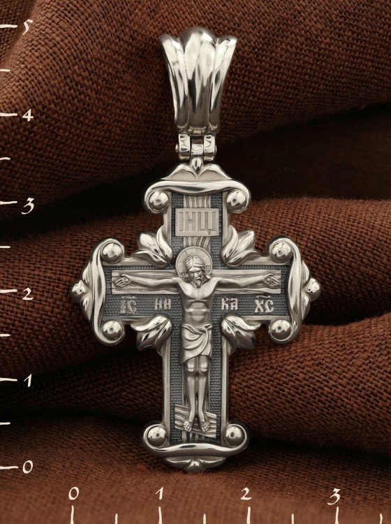 Крест из белого золота