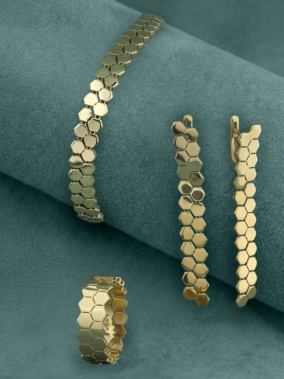 Кольцо из лимонного золота