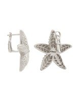 Серьги из белого золота 585 пробы