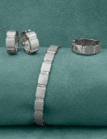 Серьги из белого золота 585 пробы c бриллиантами