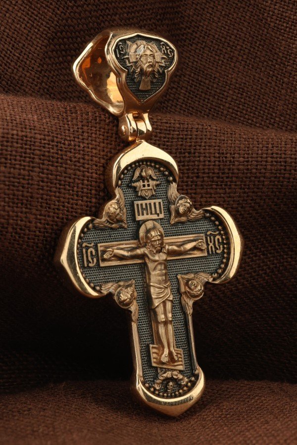 Крест из золота 585 пробы
