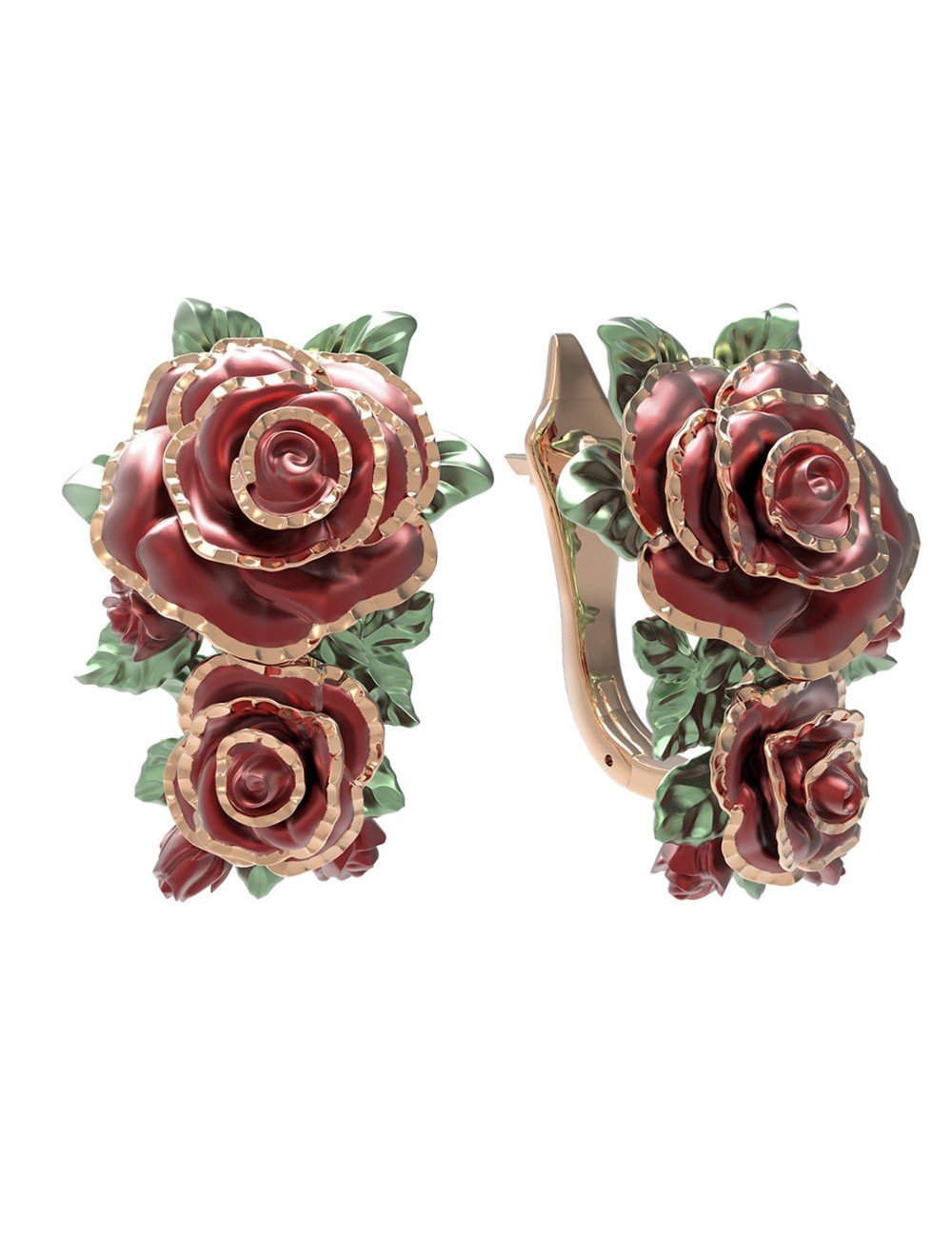 Серьги из золота 585 пробы