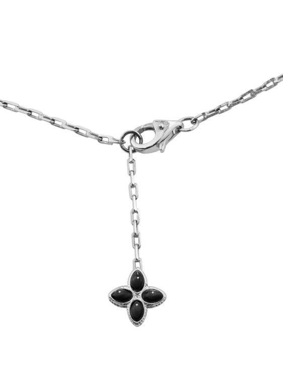 Браслет из белого золота c бриллиантами и ониксом