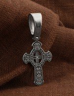 Крест из белого золота 585 пробы