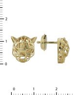 Серьги из лимонного золота 585 пробы