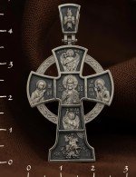 Крест из белого золота 585 пробы
