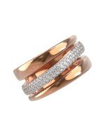 Кольцо из золота 585 пробы c бриллиантами
