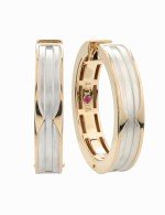 Серьги из золота 585 пробы c рубином
