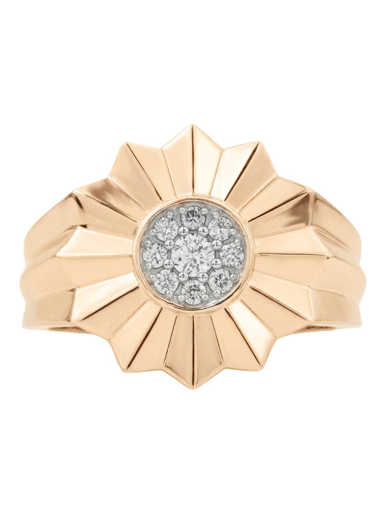 Кольцо из золота c бриллиантами