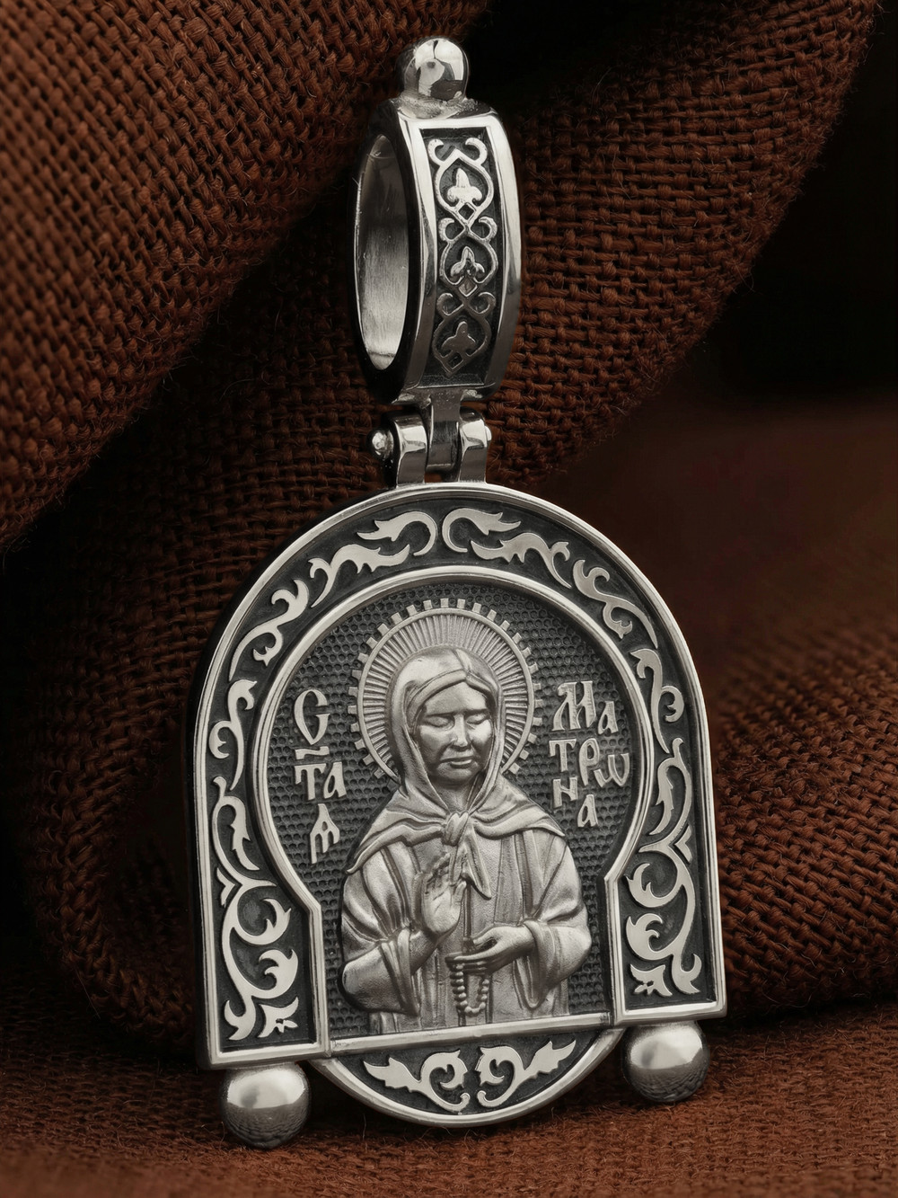 Образок из белого золота