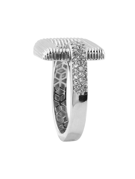 Кольцо из белого золота c бриллиантами