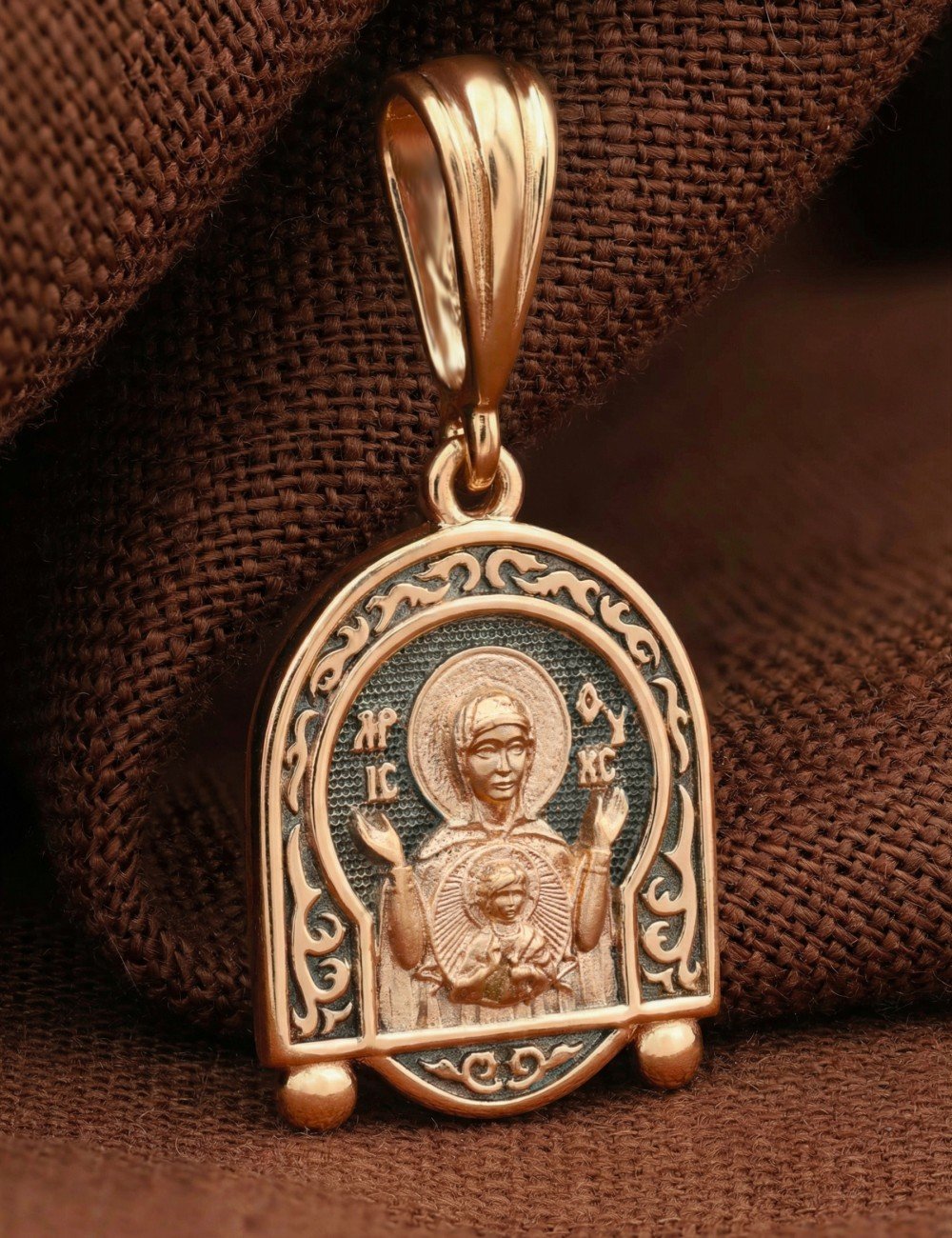 Образок из золота 585 пробы