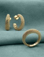 Серьги из лимонного золота 585 пробы