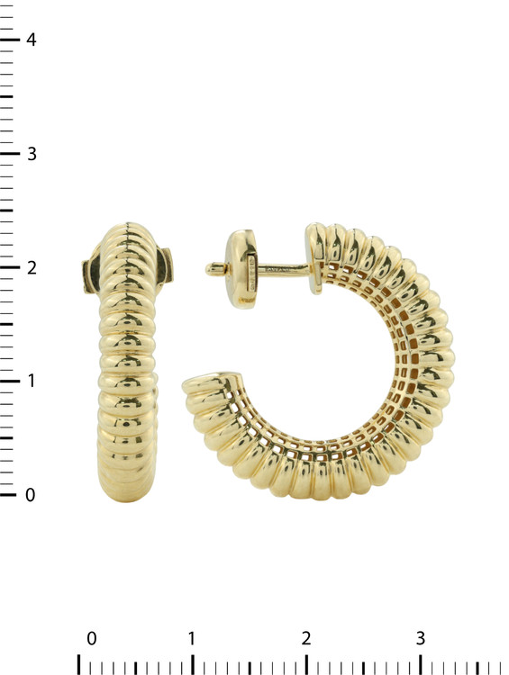 Серьги из лимонного золота