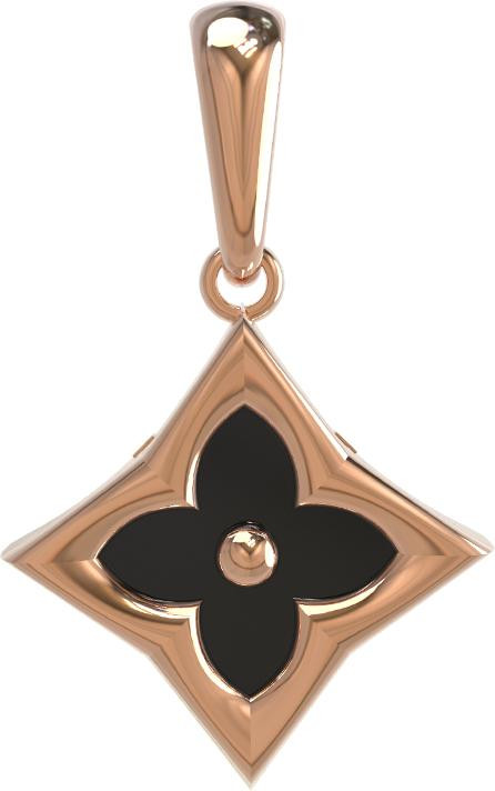 Подвеска из золота c ониксом