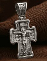 Крест из белого золота 585 пробы