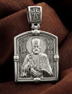 Образок из белого золота 585 пробы