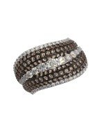 Кольцо из белого золота 585 пробы c бриллиантами