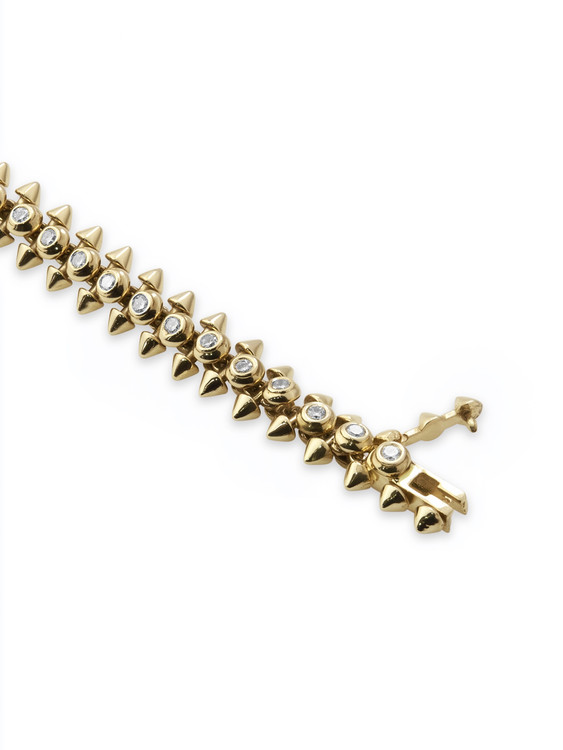 Браслет из лимонного золота c бриллиантами