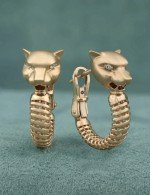 Серьги из золота 585 пробы c бриллиантами