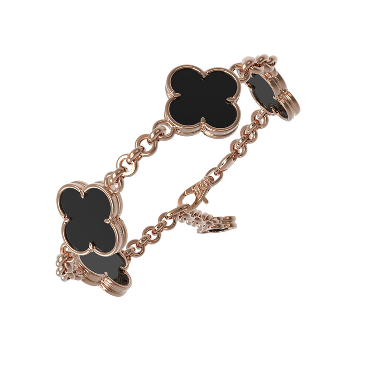 Браслет из золота c ониксом