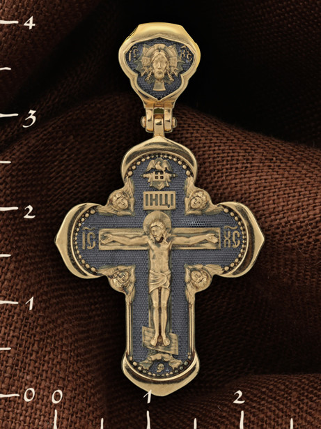 Крест из лимонного золота