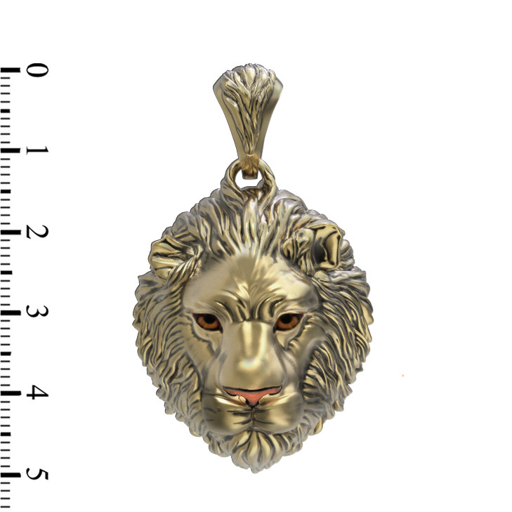 Подвеска из лимонного золота c эмаль