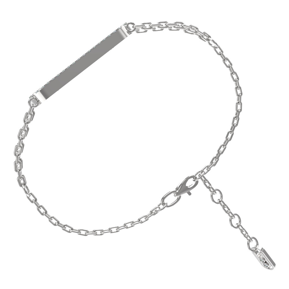 Браслет из белого золота c бриллиантами