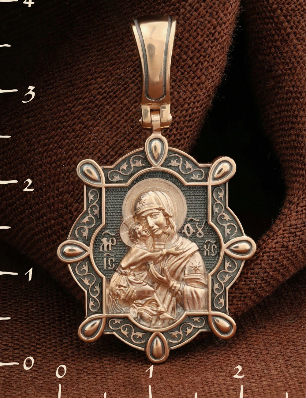 Образок из золота 585 пробы