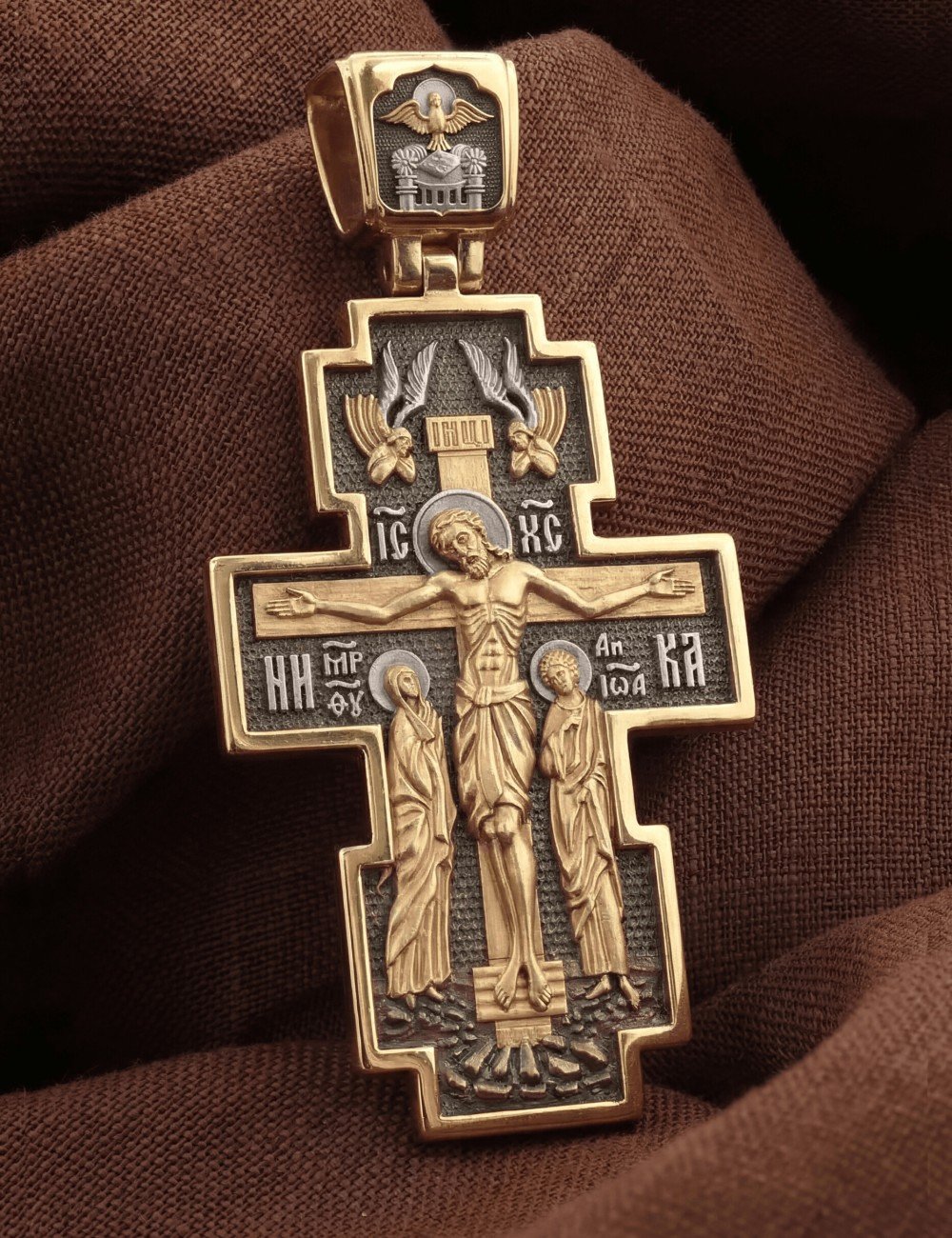 Крест из золота 585 пробы