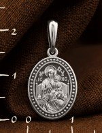 Образок из белого золота 585 пробы