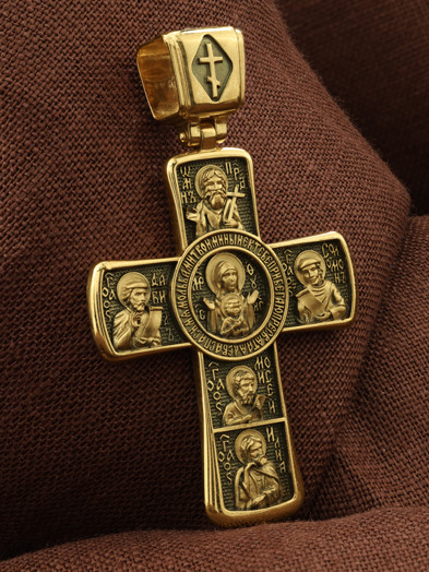 Крест из лимонного золота