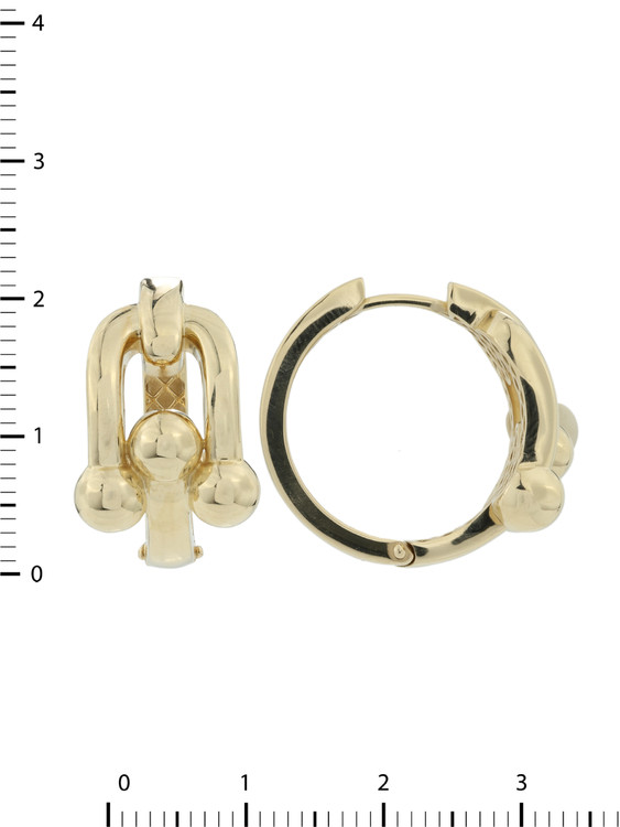 Серьги из лимонного золота