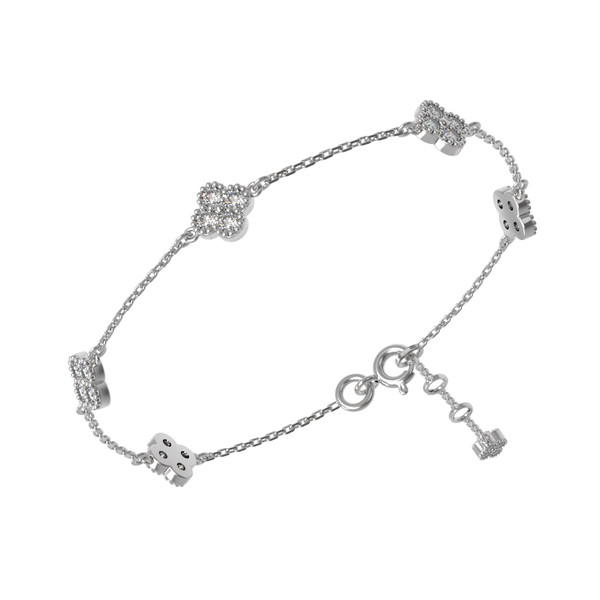 Браслет из белого золота c бриллиантами