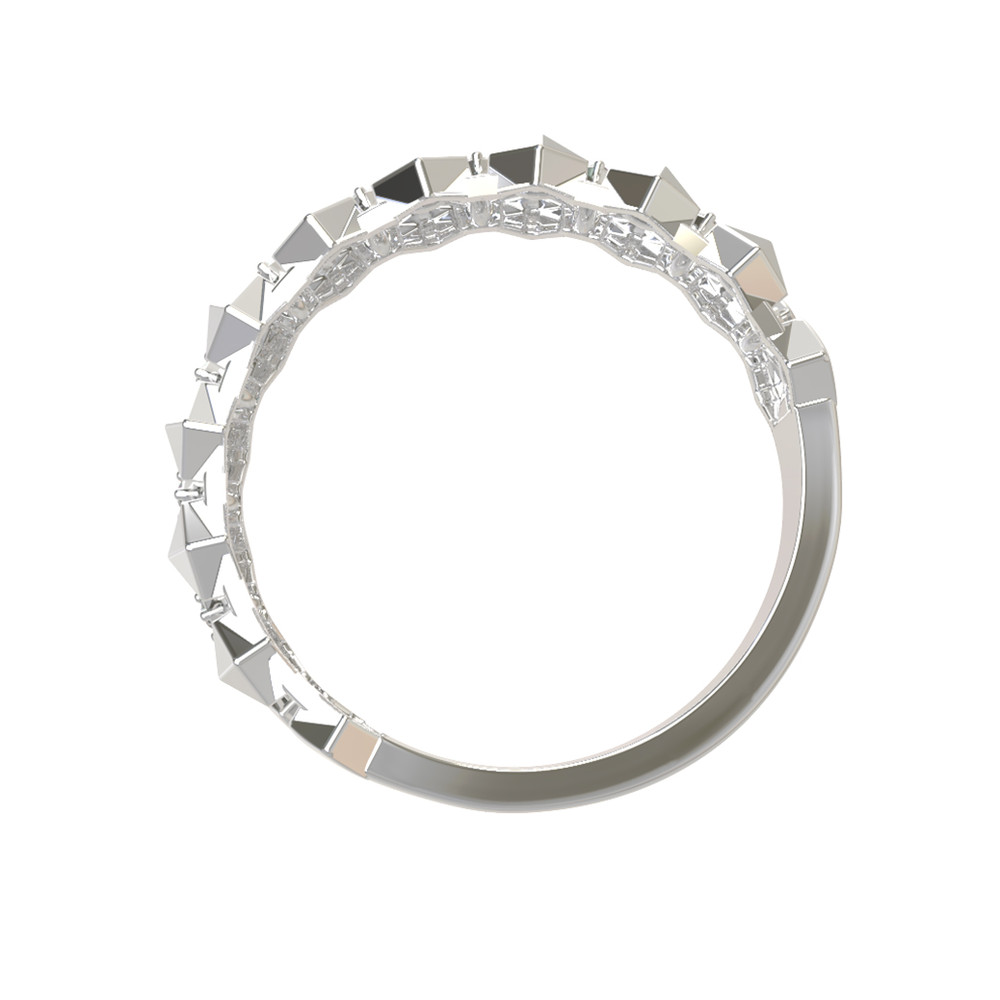 Кольцо из белого золота c бриллиантами