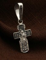 Крест из белого золота 585 пробы
