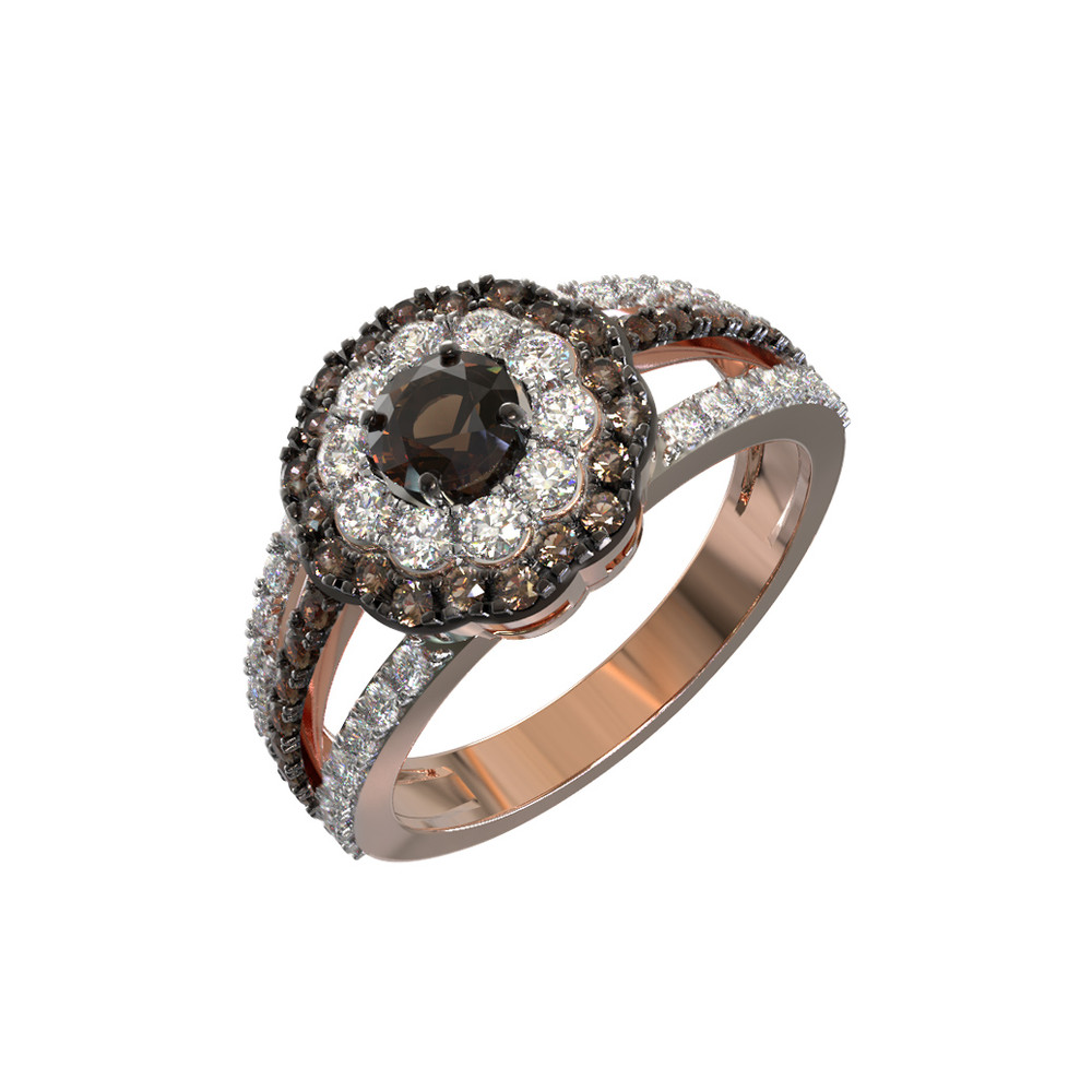 Кольцо из золота c бриллиантами