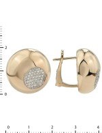 Серьги из золота 585 пробы c бриллиантами