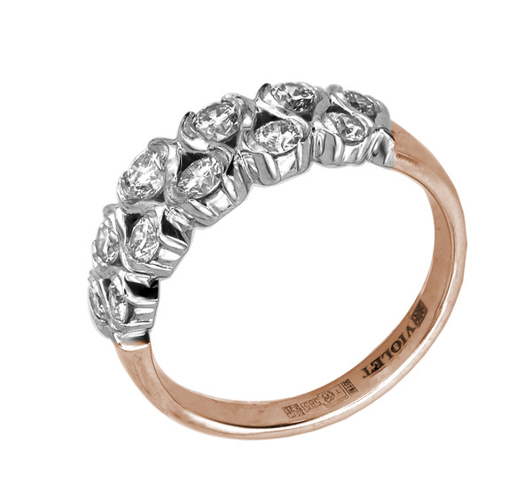 Кольцо из золота c бриллиантами