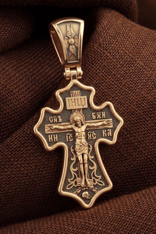 Крест из золота 585 пробы