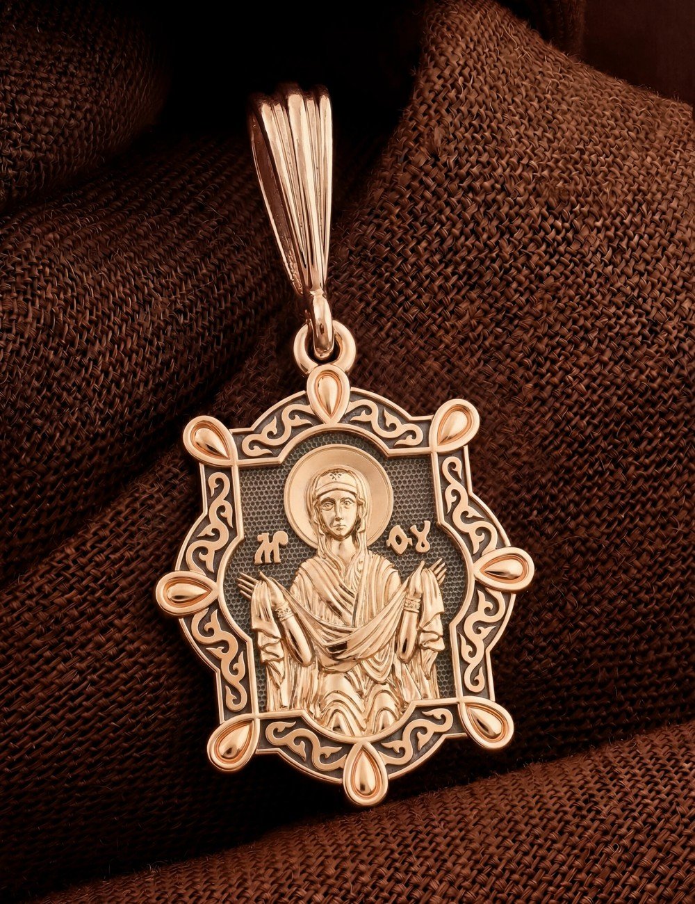 Образок из золота 585 пробы