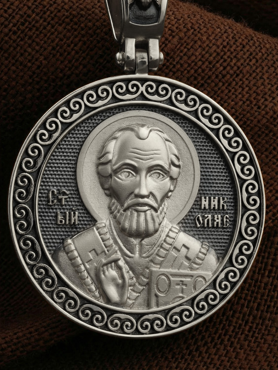 Образок из белого золота