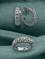 Серьги из белого золота 585 пробы