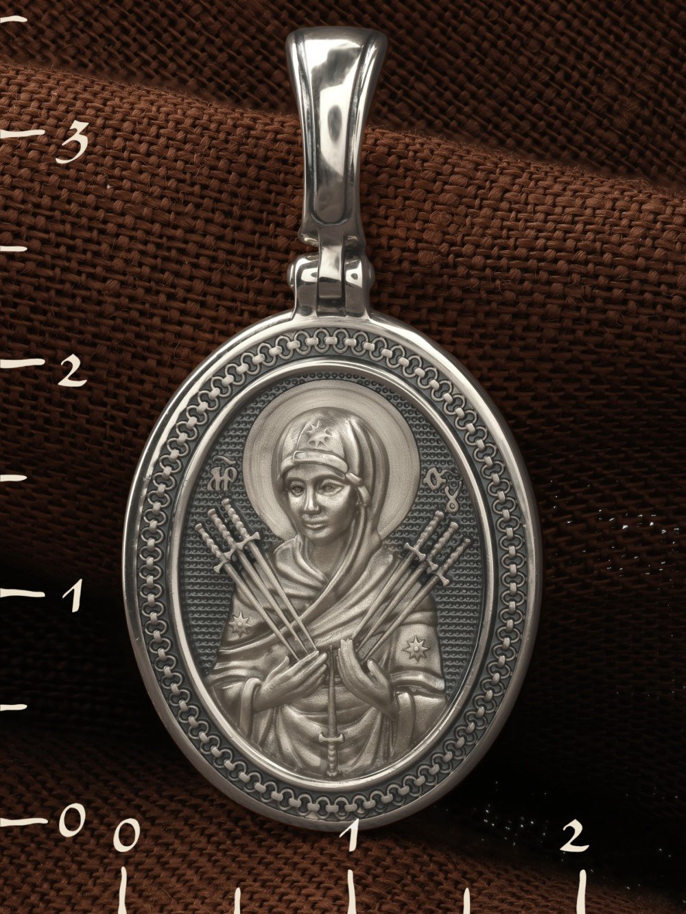 Образок из белого золота