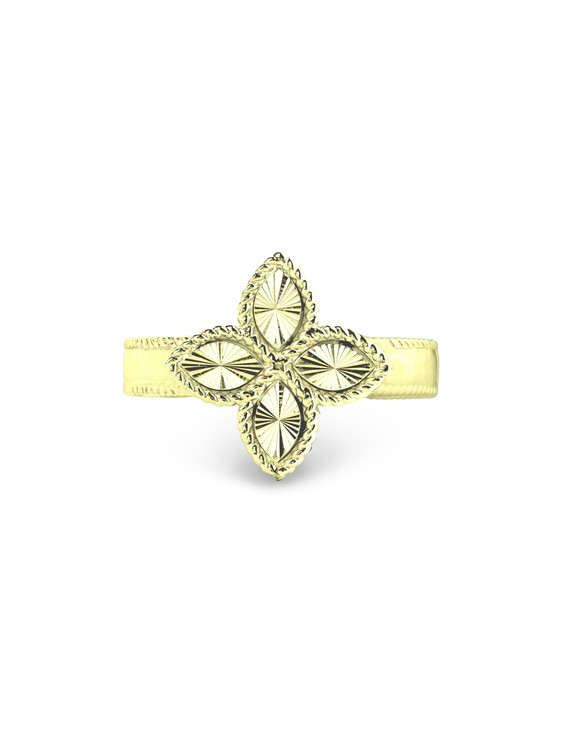 Кольцо из лимонного золота