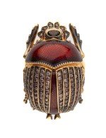Кольцо из золота 585 пробы c эмалью, фианитом и гранатом