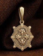 Образок из лимонного золота 585 пробы