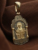 Образок из лимонного золота 585 пробы