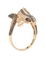 Кольцо из золота 585 пробы c фианитом