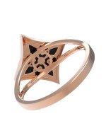 Кольцо из золота 585 пробы c ониксом